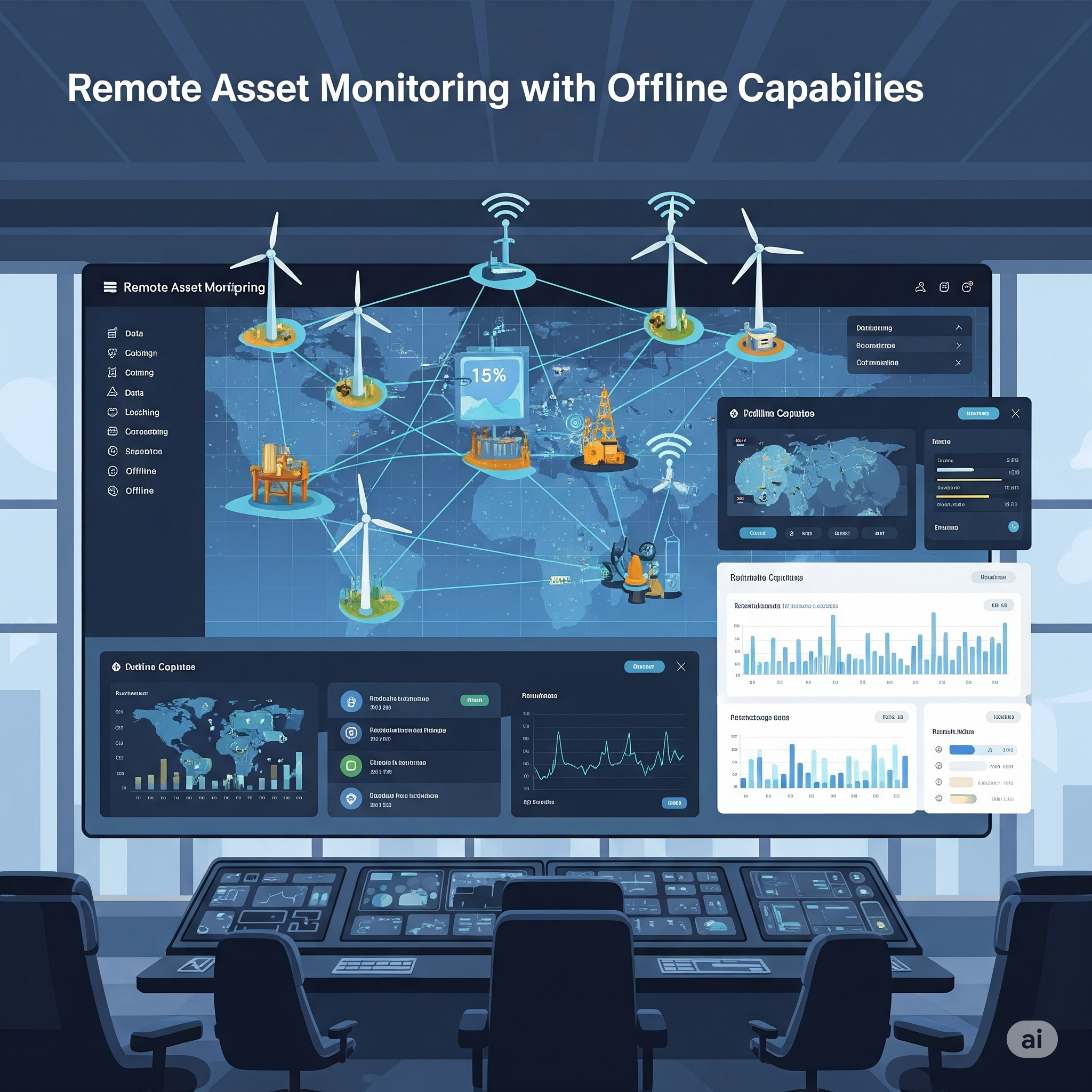 Remote Asset Monitoring with Offline Capabilities