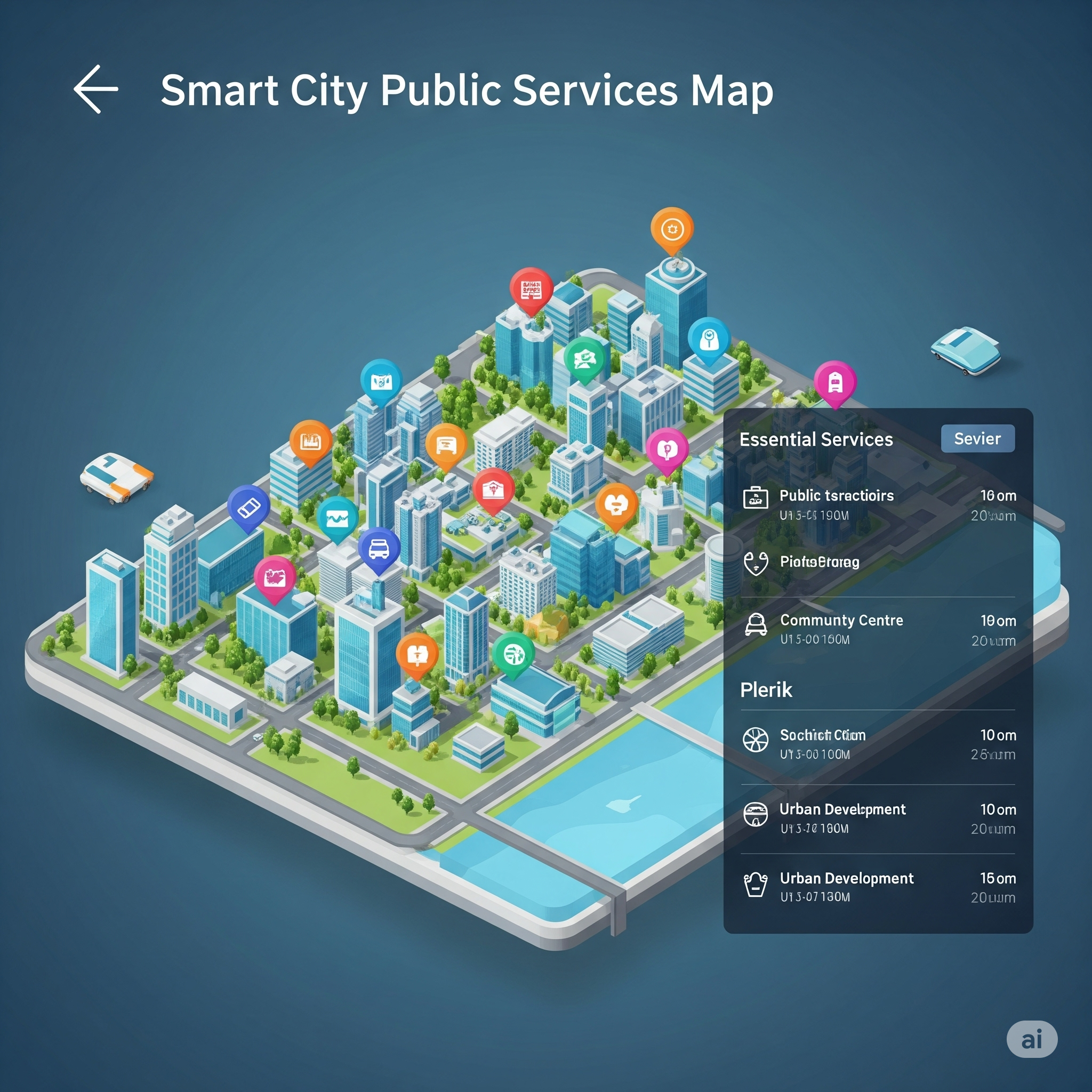 Smart City Public Services Map